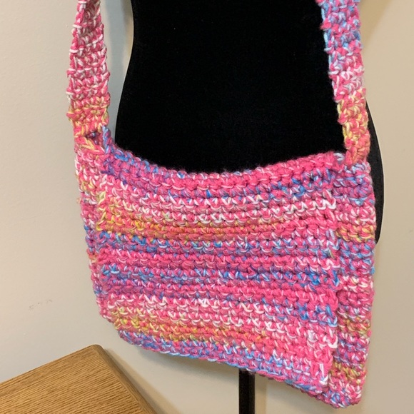 Crossbody Bag Handmade Crocheted - Picture 2 of 14